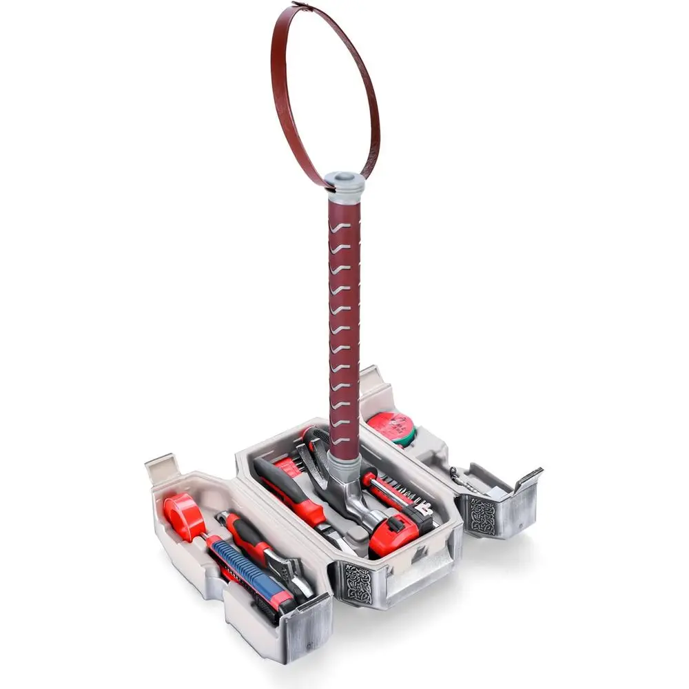 

Versatile Silver Hammer Set, Perfect Gift for Men, Multi-Tool Box