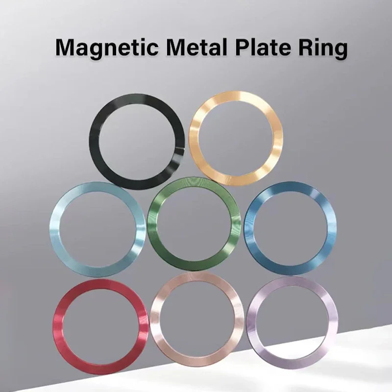 Magnetic Metal Plate Ring for Magsafe Wireless Charger Iron Sheet Sticker Car Phone Holder Magnet Patch