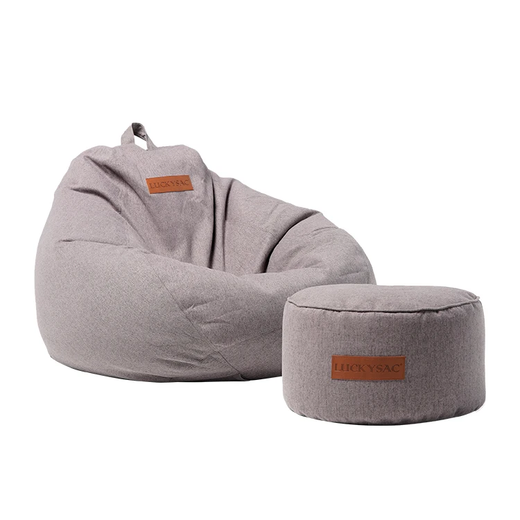 

Для Luckysac Размер XXL Современный дизайн Удобный диван для гостиной L-угловой кресло-мешок Sitzsac Стул для кормления с ручкой Готов к отправке