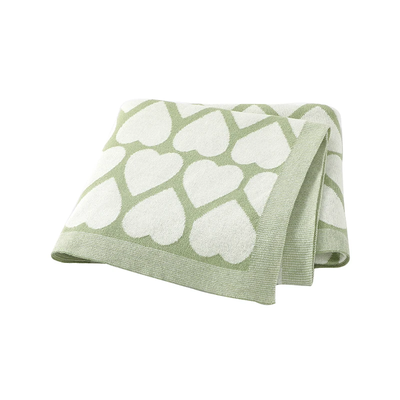 Newborn Baby Blankets Swaddle Wrap 90*70cm Cotton Knit Infant Soft Reversible Stroller Nursery  Bedding Cradle Quilt All Seasons