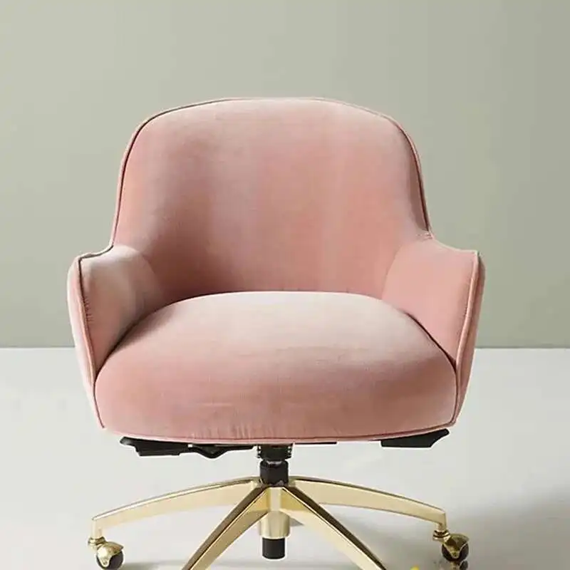 

Flannel Office Chairs Sponge Cushion Armchair Nordic Office Furniture Home Backrest Computer Chair Modern Lift Swivel Game Chair