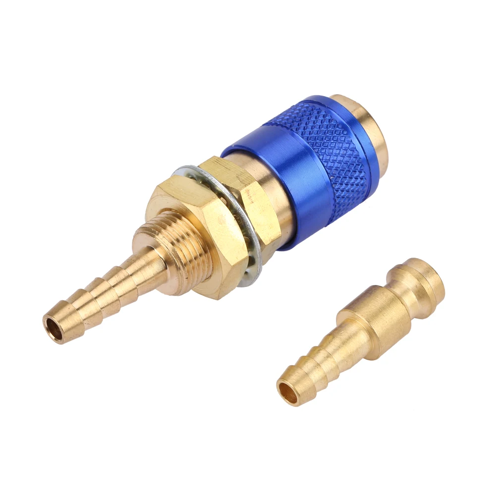 Conector rápido de gas y agua M6 para soplete de soldador MIG TIG, accesorio para soplete de soldadura
