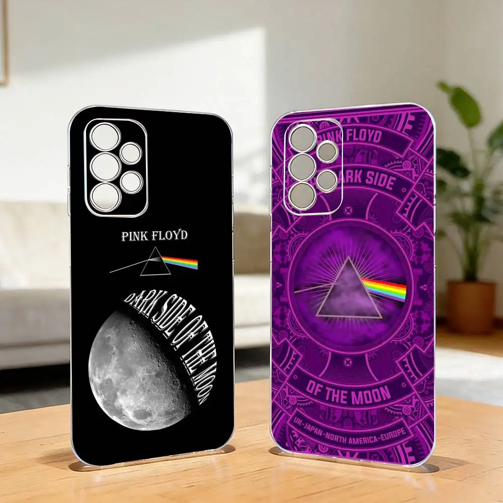 Art Rock P-Pink Floyd COOL Phone Case For Samsung S25,S24,S21,S22,S23,S30,Ultra,S20,Plus,Fe,Lite,10,Transparent Cover
