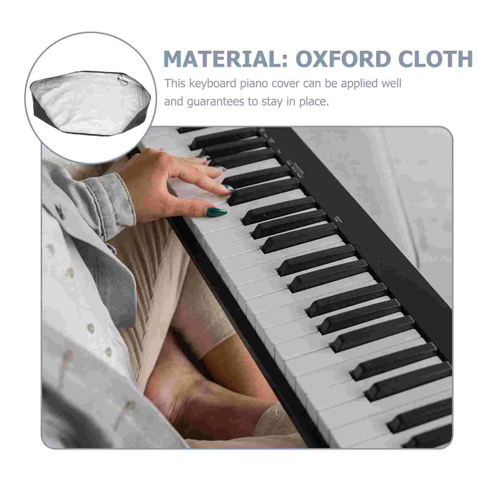 61 Key Piano Keyboard Dust Cover Stretchable Digital Piano Cover