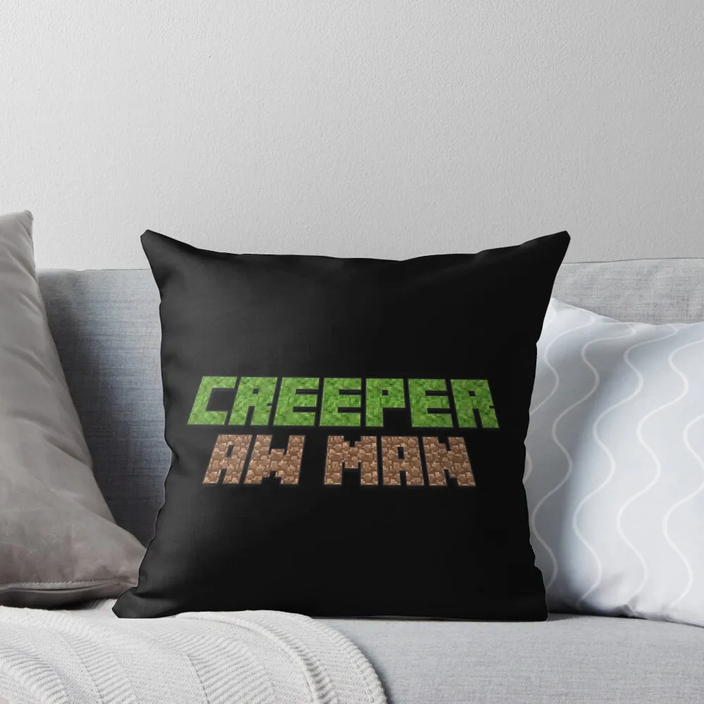 Creeper, Aw Man Throw Pillow Decorative Cushions Cushion Cover For Sofa Christmas Pillow Covers Pillow Cases