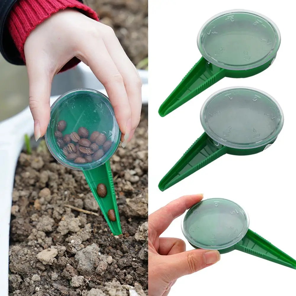 

Plant Seed Sower 5 File Adjustable Planter Hand Held Dispenser Tools Seeder Plant Garden Grass Flower Multifunction Seeding O4S2