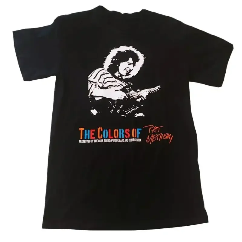 Vtg Pat Metheny Live In Concert Cotton Black Full Size T Shirt BL196