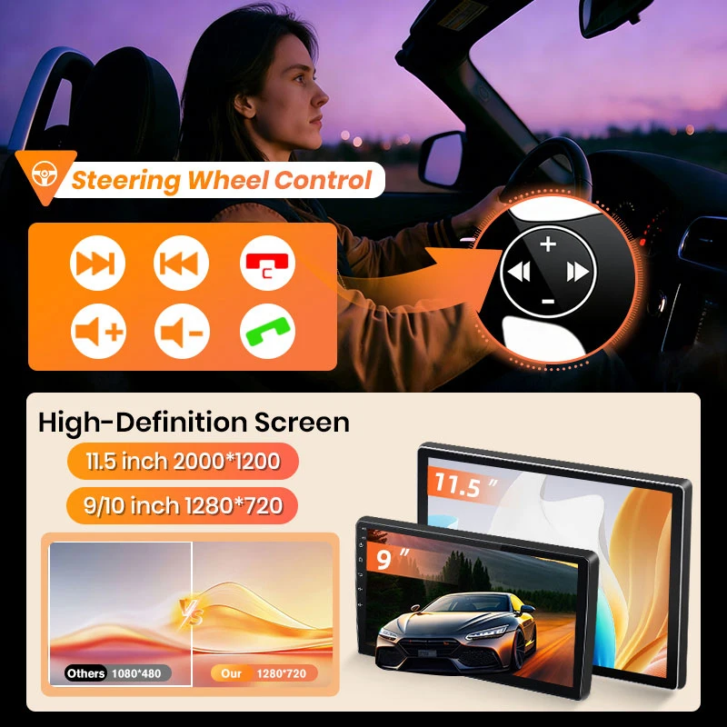 Radio Inalámbrica AWESAFE con CarPlay y Android para Citroen C2 C3 2001-2010 con Navegación GPS, Bluetooth, WiFi, Arranque Rápido, DSP, FM, Plug and Play 3