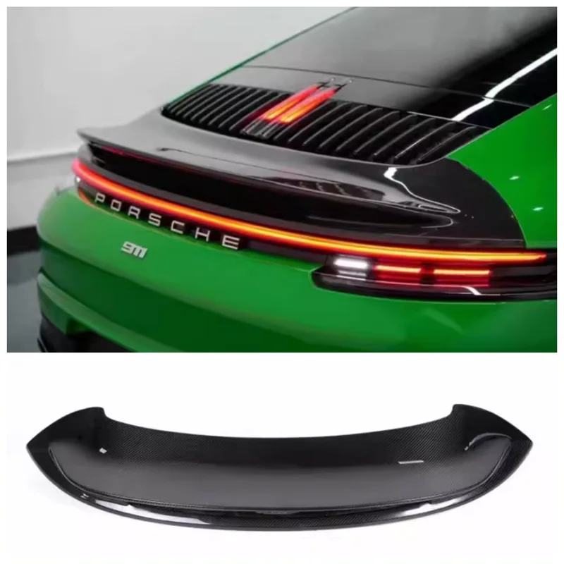 For Porsche 911 992 2019-2022 High Quality Dry Carbon Fiber Car Rear Wing Trunk Lip Spoiler