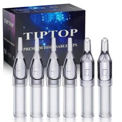 100/50PCS Grey Tattoo Nozzle Tips Disposable RT DT FT Steriled Assorted Tip Plastic Tatoo Tube Tip for Tattoo Needle Accessories
