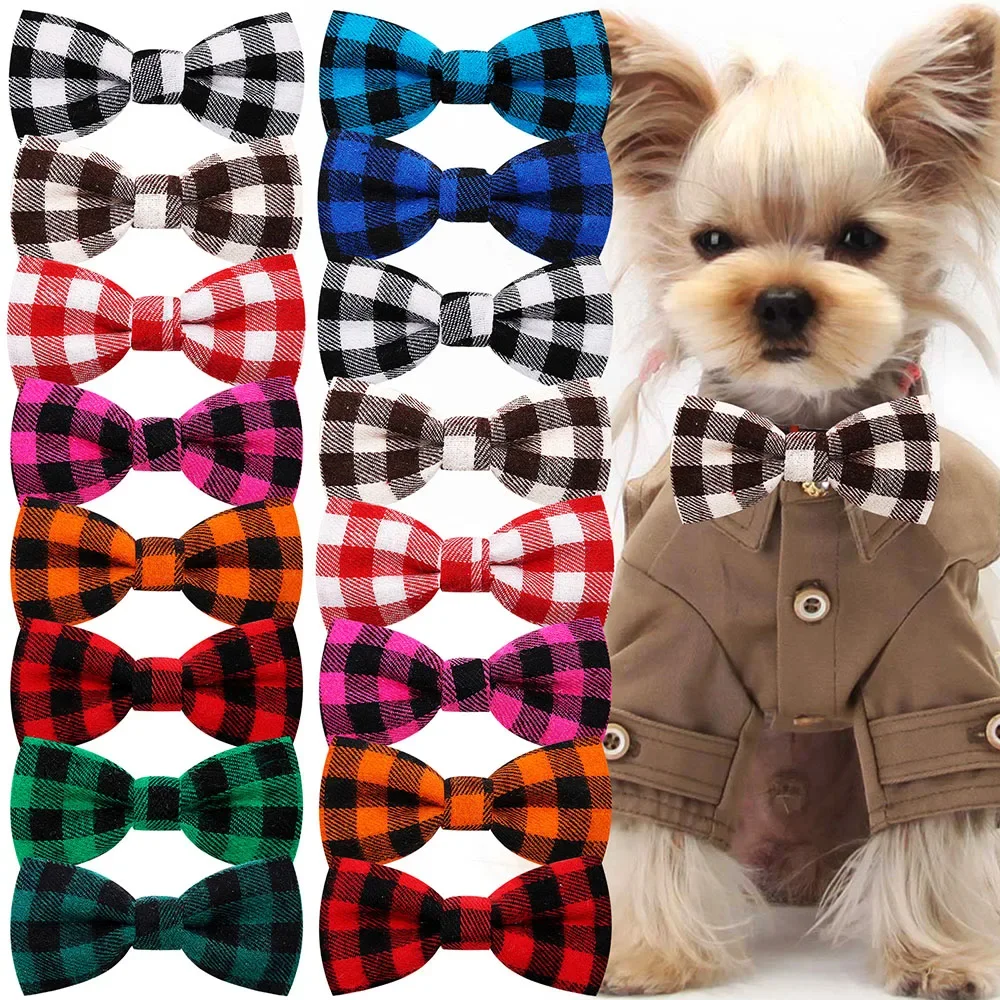 

Dogs Dog Bowtie Accessories Cat Bulk Collar For Tie Bow Pet Pets Cotton 30pcs Grooming Small Sliding