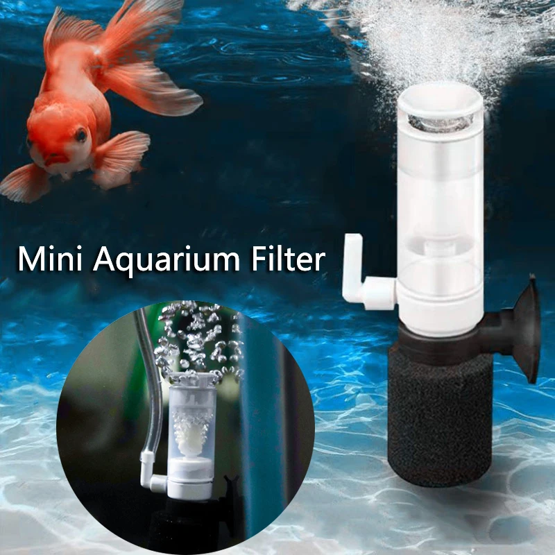 Aquarium Filter Fish Tank Shrimp Pond Air Pump Skimmer Biochemical Sponge Filter Bio Sponges Aquarium Filtration Accessories