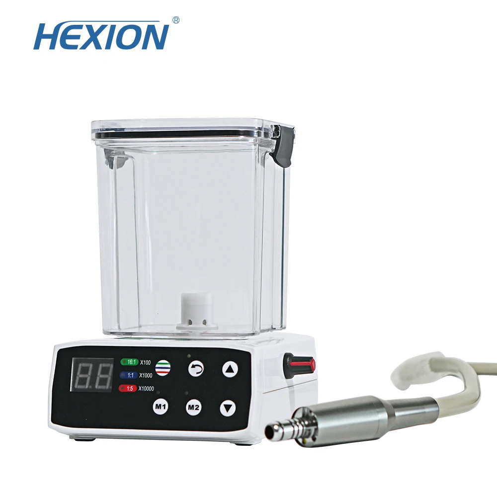 HEXION Dental Brushless Electric Micromotor LED Micromotor Work with 1:1/1:5 Fiber E-type Contra Angle Handpiece Dentist Tools