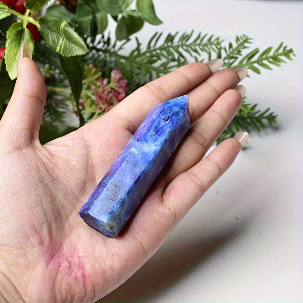 1pc Blue Moonlight Column | Unique Moonstone Specimen for Collectibles and Educational Use