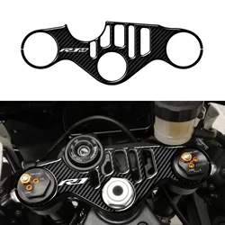 R1M Motorcycle Carbon-look Top Triple Clamp Yoke Sticker For YZF R1 R1M 2015-2024