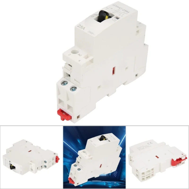 ZK202P 25A 220V 50Hz DIN-rail huishoudelijke AC-schakelaar met handmatige bedieningsschakelaar