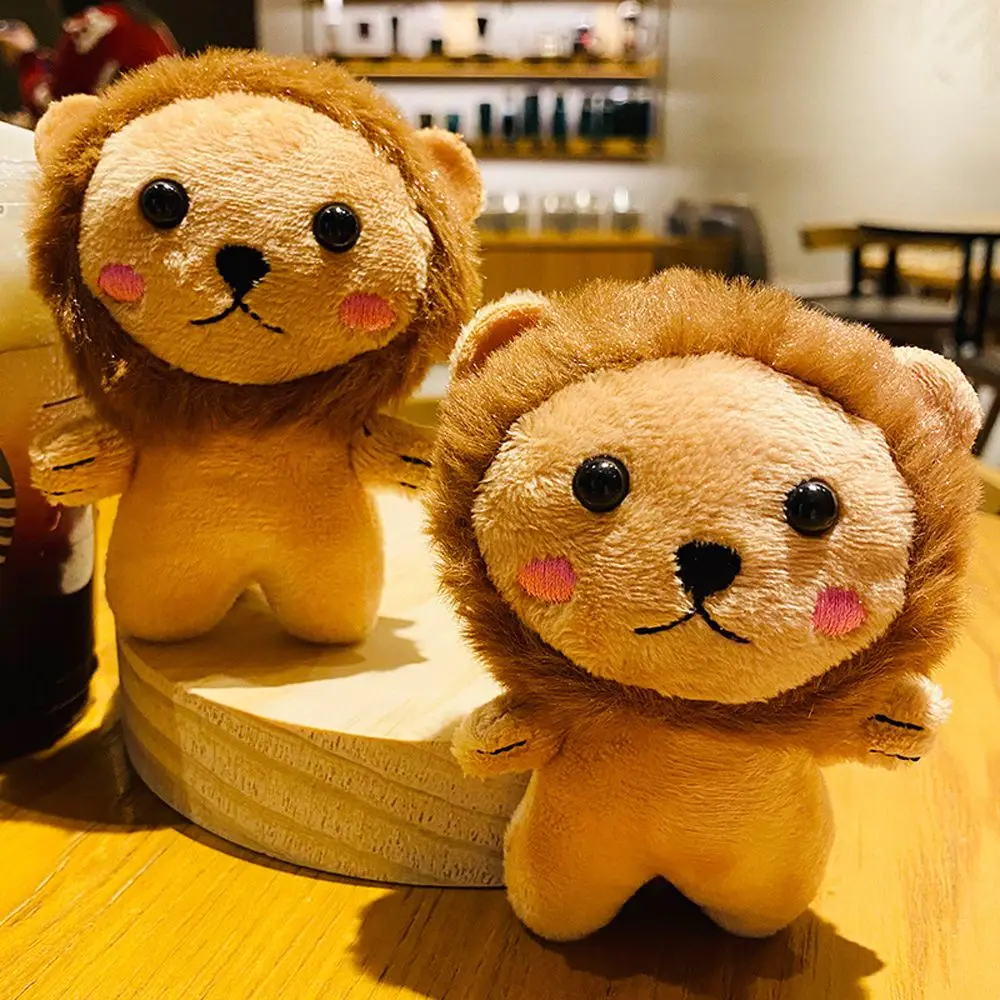 Luggage Animal Doll Soft Toy Backpack Pendant Stuffed Toys Lion Keyring Lion Plush Keychain Lion Plush Doll Plush Pendant