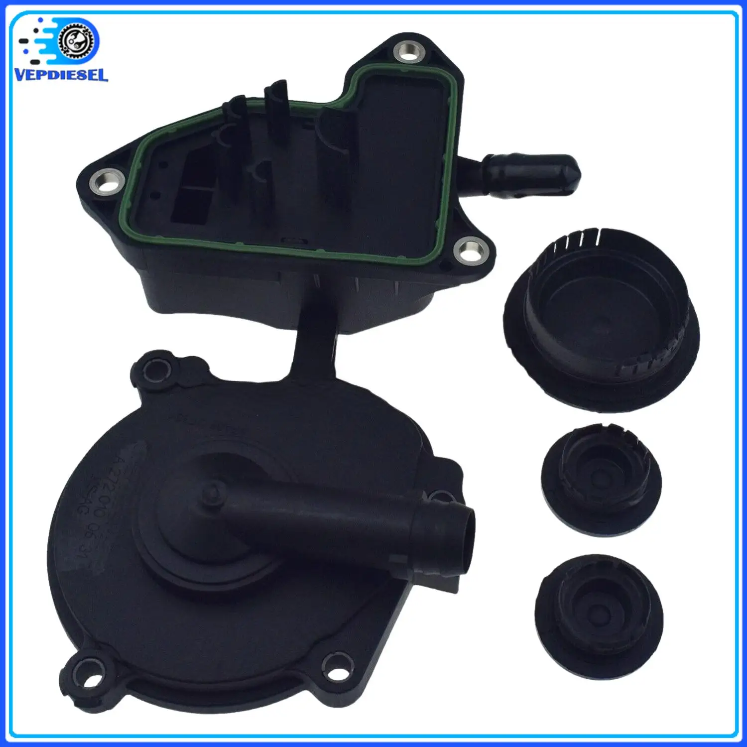 

1set Crankcase Vent Valve Cover Cam Plug & Oil Separator Kit For Mercedes-Benz C350 E350 ML350 2720100431 0009986590 0009985690