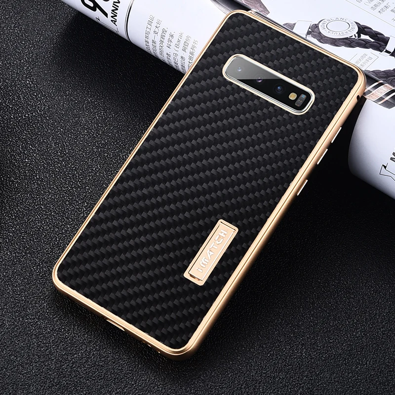 Imatch Real Carbon Fiber Aluminum Metal Case For Samsung Galaxy S8 Plus Luxury Full Protection Back Cover Case