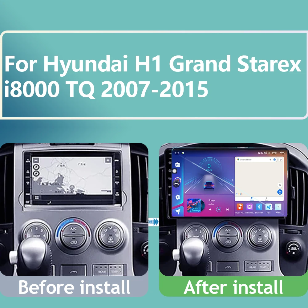 WIFI For Hyundai H1 Grand Starex i8000 TQ 2007-2015  Android Auto Car Radio GPS Navigation Multimedia Player Carplay No 2din DVD