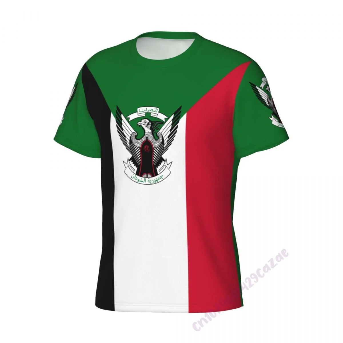 Sudan Flag 3D T-shirt Men Running Sport Skinny Short Tee Shirt Male Gym Fitness Bodybuilding Workout Tops Clothing