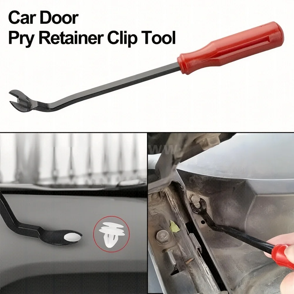 5Pcs Portable Car Panel Removal Tool Kit Car DoorTrim Dash Radio Audio Pry Bar Nail Puller Interior DisassemblyRepair Hand Tools