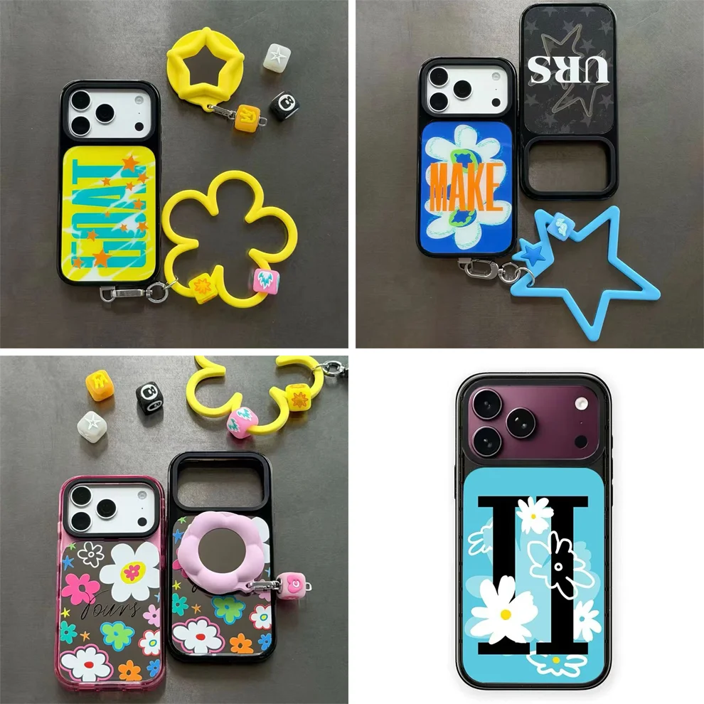 MAKE GOAT II Mirror Glaze Glass Black Border Magnetic Case: Compatible with IPhone 18 17 Pro Max 18Pro