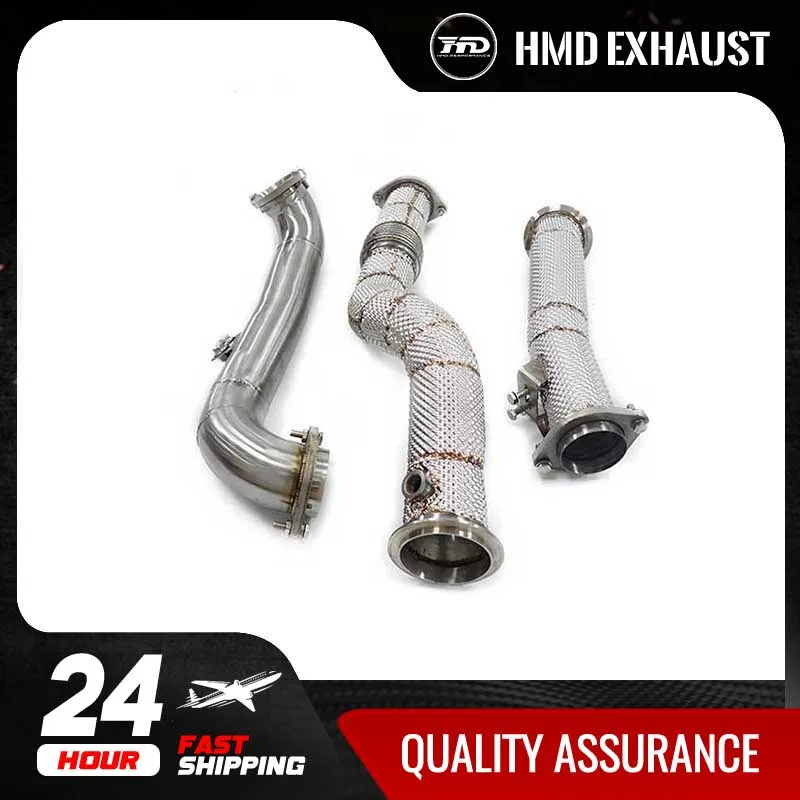 HMD Exhaust Assembly High Flow Performance Downpipe for BMW M3 M4 Competitio G80 G82 S58 Engine 3.0T Car Accessories