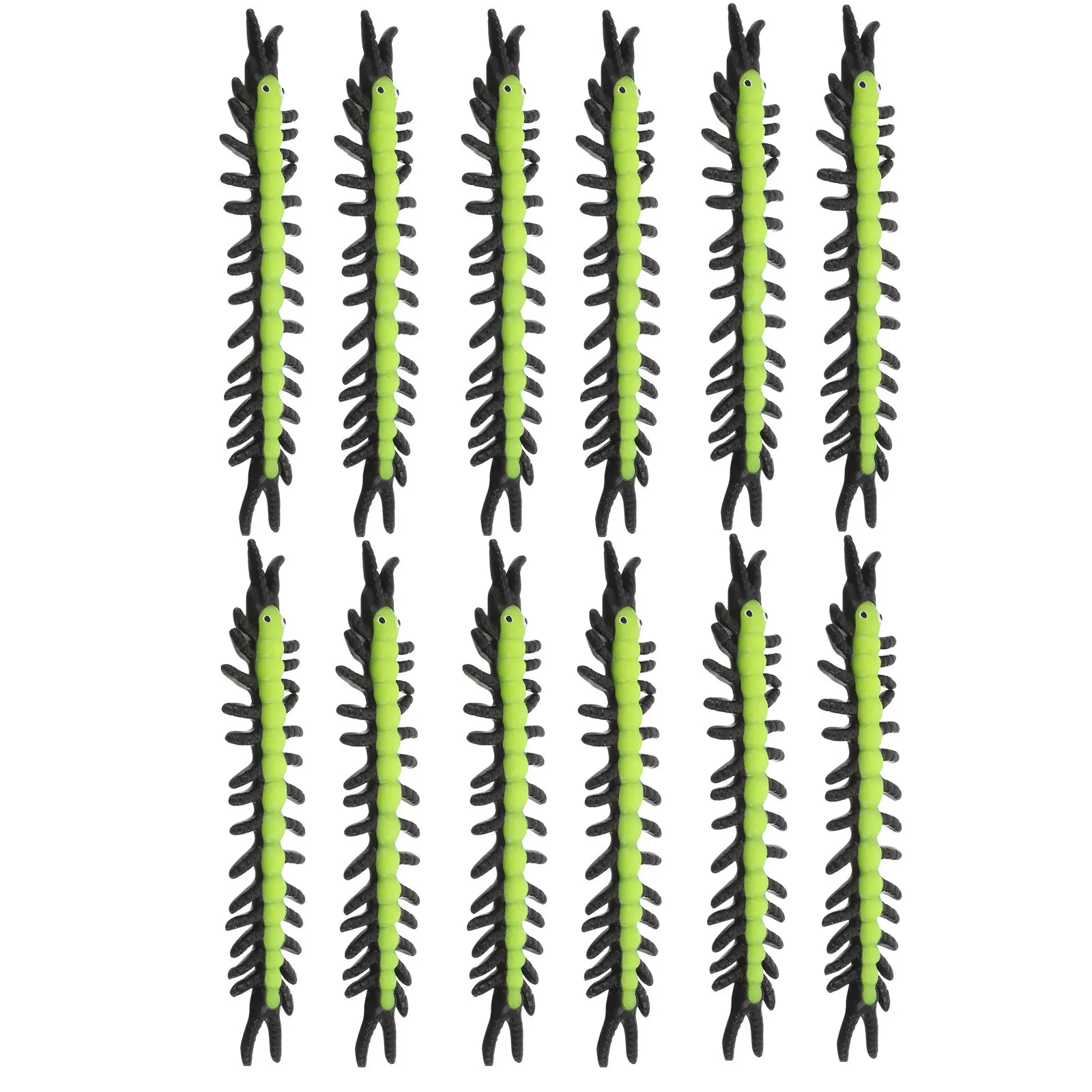 

12Pcs Simulated Centipedes Flexible Stretchy Prank Props Halloween Party Favors Scary Creepy Insect Stress Relief Prank Gadgets