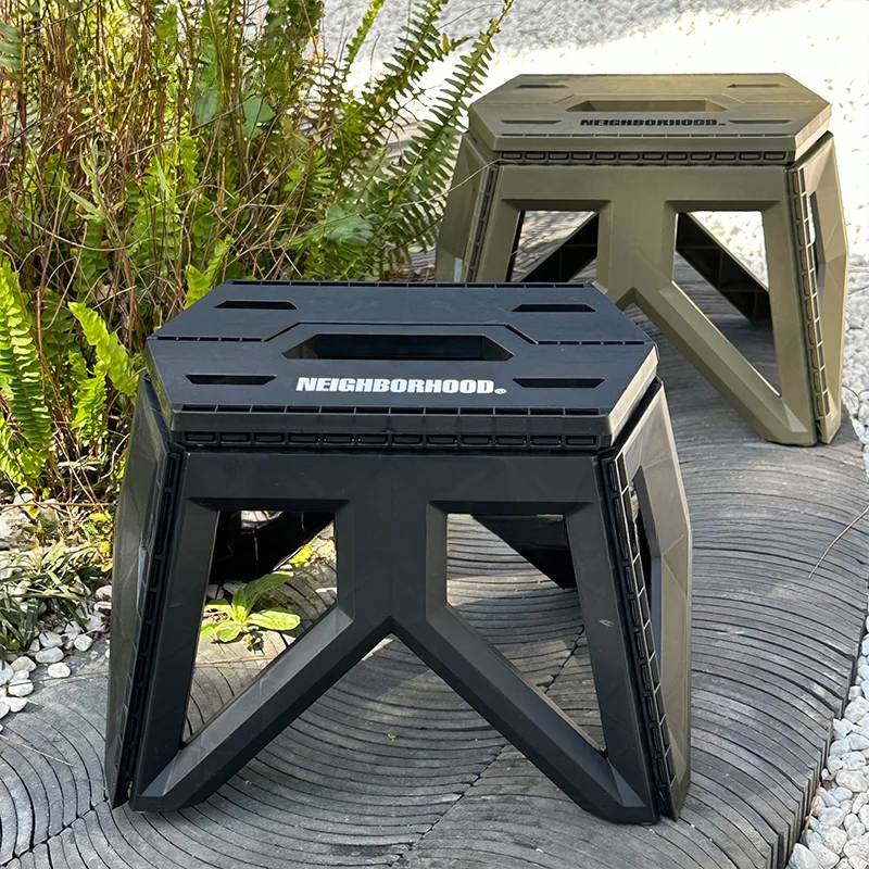 Banc DulMaza pliable en plastique, camping en plein air, style militaire, NBHD