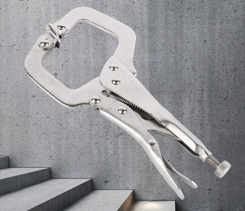 5 Zoll C-Klemme Verriegelungszange Hochleistungs-Schweiß- und Holzbearbeitungszange Mini-Handspannzange DIY-Reparatur-Handwerkzeuge – Detail 3