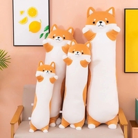 130cm Lovely Long Shiba Inu Dog Plush Toy Throw Pillow Stuffed Soft Animal Corgi Chai Cushion Kawaii Birthday Valentine Gift