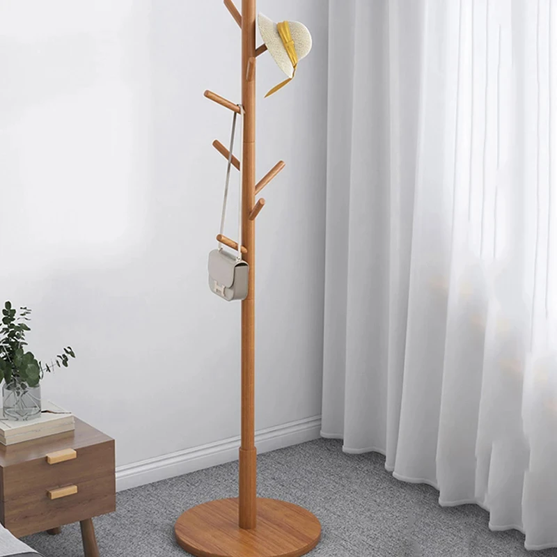 

Wood Cactus Coat Rack Hat Stand Free Standing Balcony Foot Clothes Hooks Bedroom Storage Hallway Appendiabiti Room Furniture