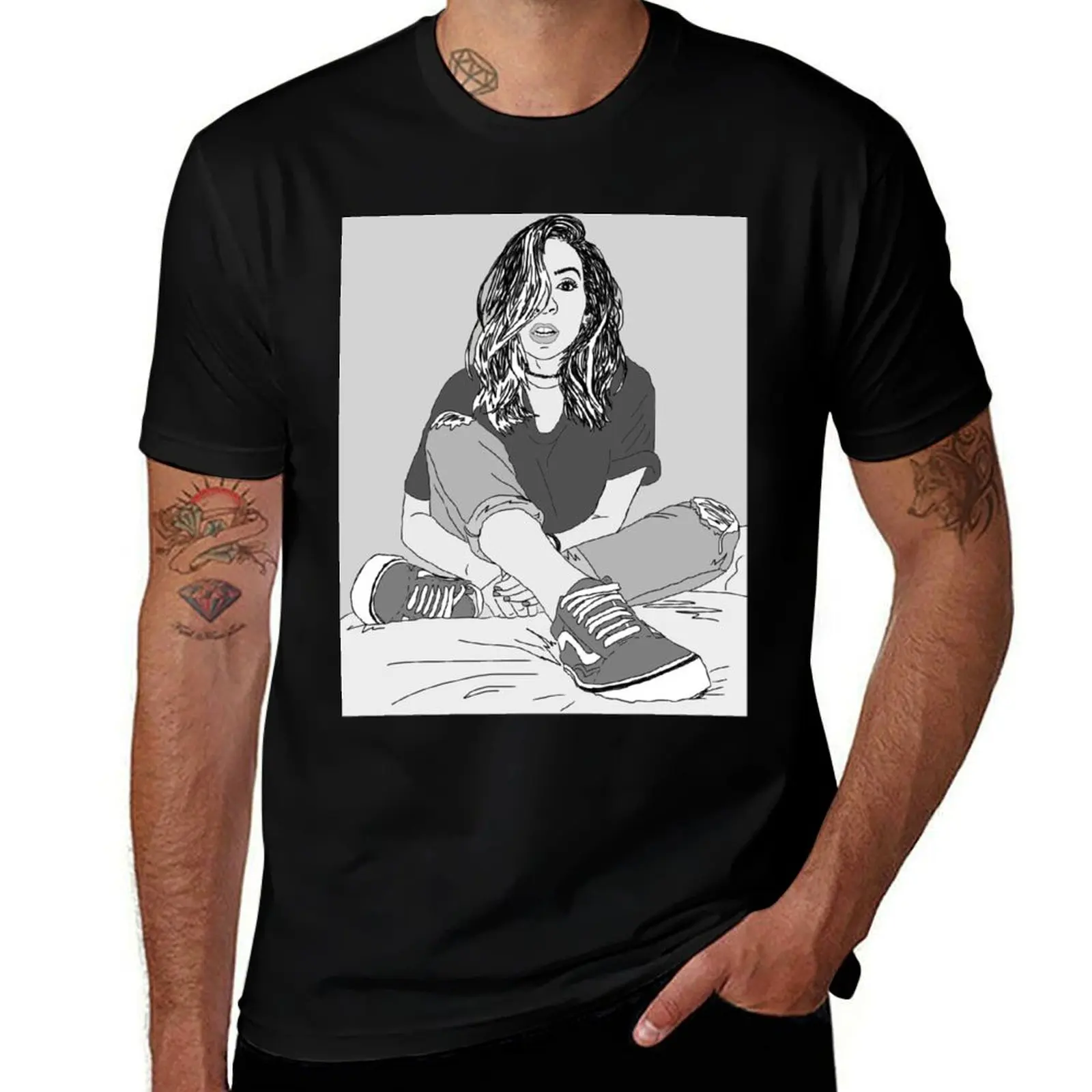 

The Gabbie Show line drawing T-Shirt Fitness Quick Dry Short Sleeve Top