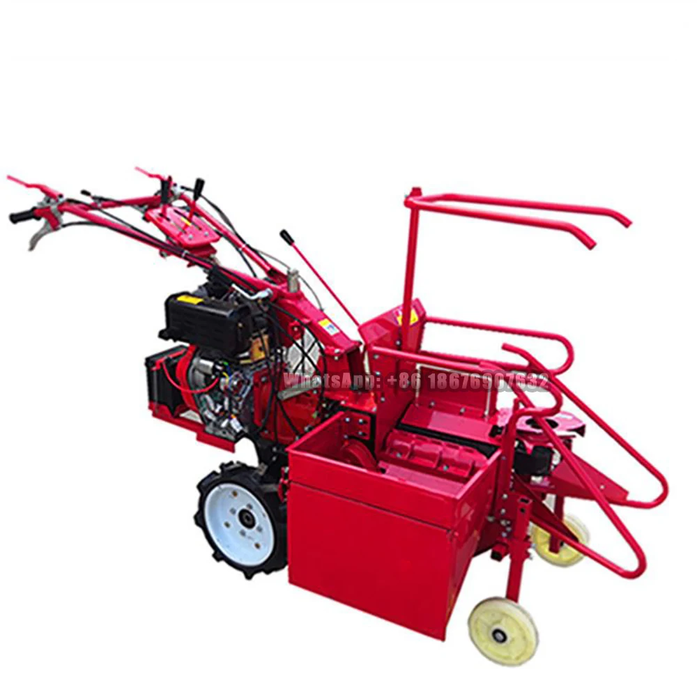 Mini Sweet Corn Cob Combine Harvester Hand Push Corn Picker For Sale