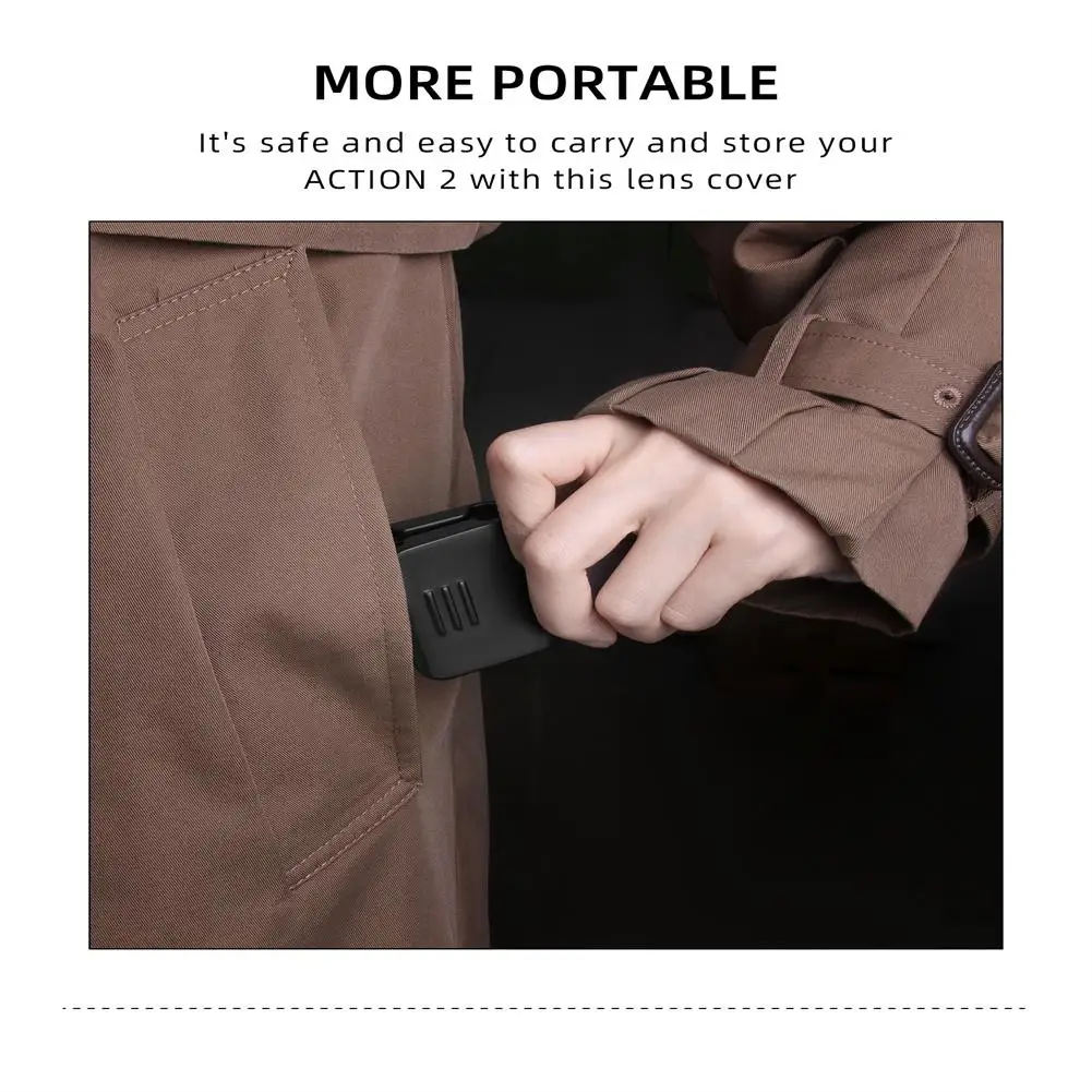 For Sunnylife Action 2 Lens Protective Cover Silicone Case Camera Accessories For Preventing Accidental Collisions Scratches