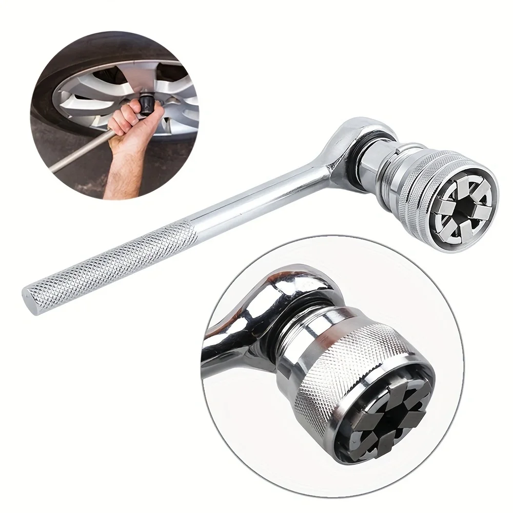 Universal Sleeve 3/8 Inch 10-19mm Adjustable Universal Socket Wrench Grip Adapter Hex Head Nuts And Bolts Driver Tool