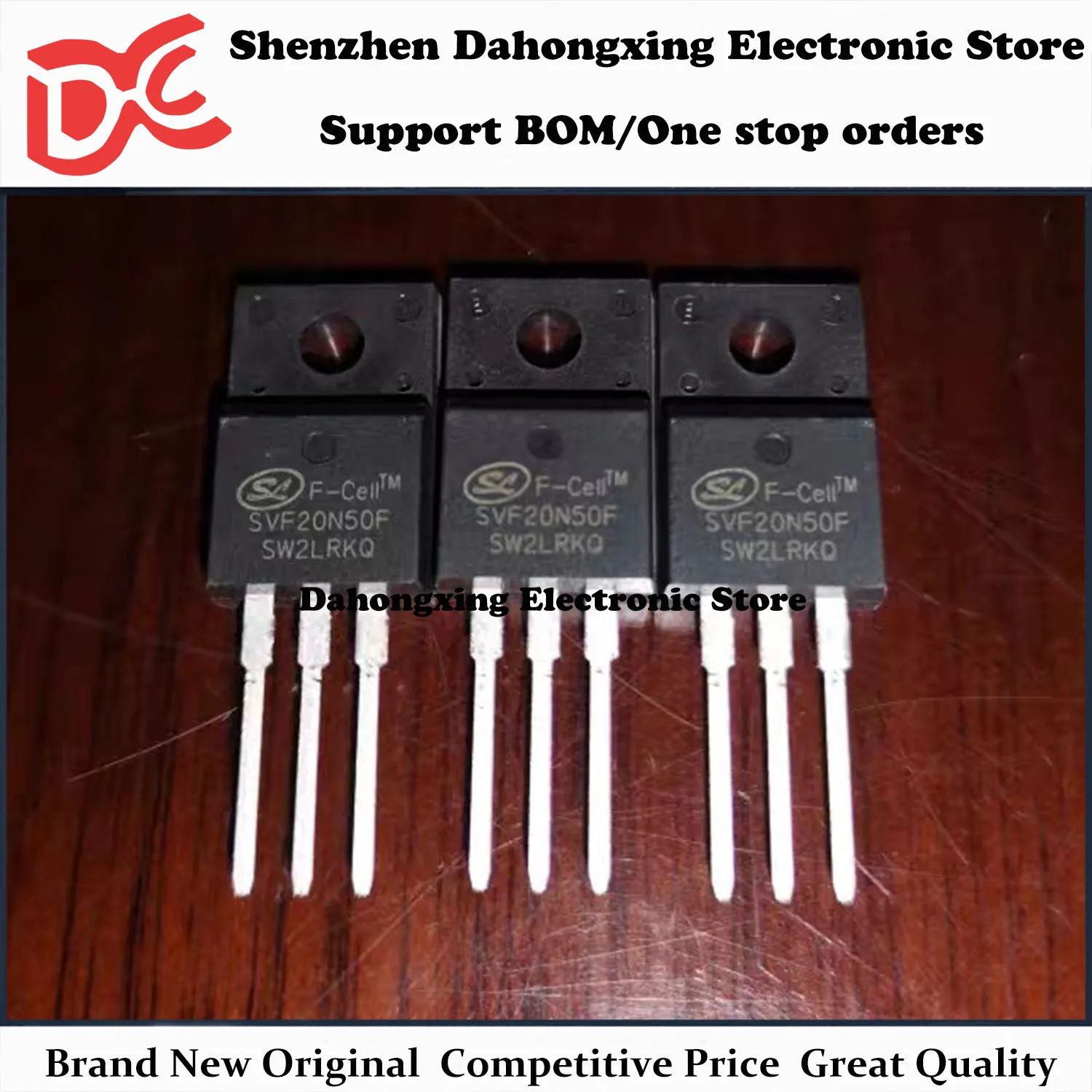 New Original 10Pcs SVF20N50F TO-220F 20A 500V MOSFET Field Effect Transistor Electronic Components Great Quality