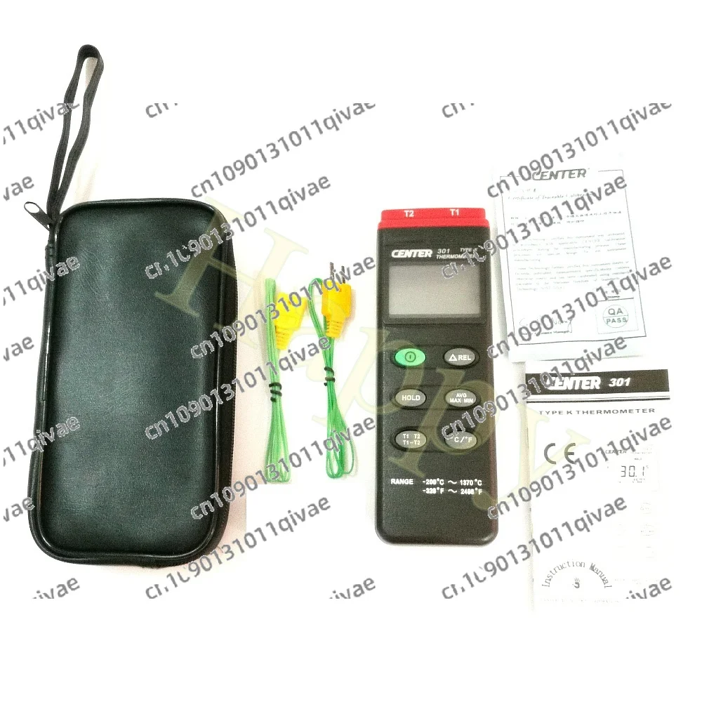 

Измеритель температуры 301 -200 C ~ 1370 C (-328oF ~ 2498oF) Термопара K-типа/двухканальный/одноканальный/интерфейс ПК