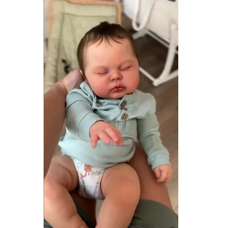 60cm Silicone Reborn Dolls Pickle  Newborn Size Lifelike Baby Multi-Layers Painting 3D Skin with Visible Veins Muñecas Reborn
