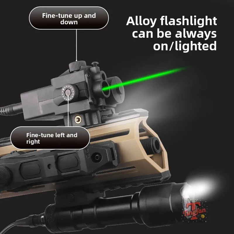 Ponteiro laser DBAL-MINI caixa de laser, luz laser vermelha e verde, lanterna tática M300/M600 conjunto de controle duplo