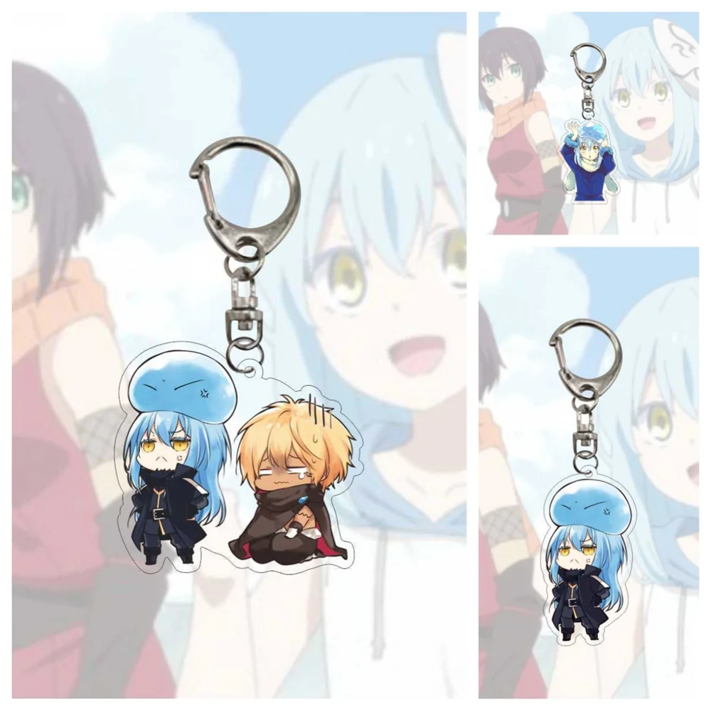 

6CM Anime That Time I Got Reincarnated as slime Acrylic Keychain Model Cosplay Charm Characters Ornament Accessories Good gift