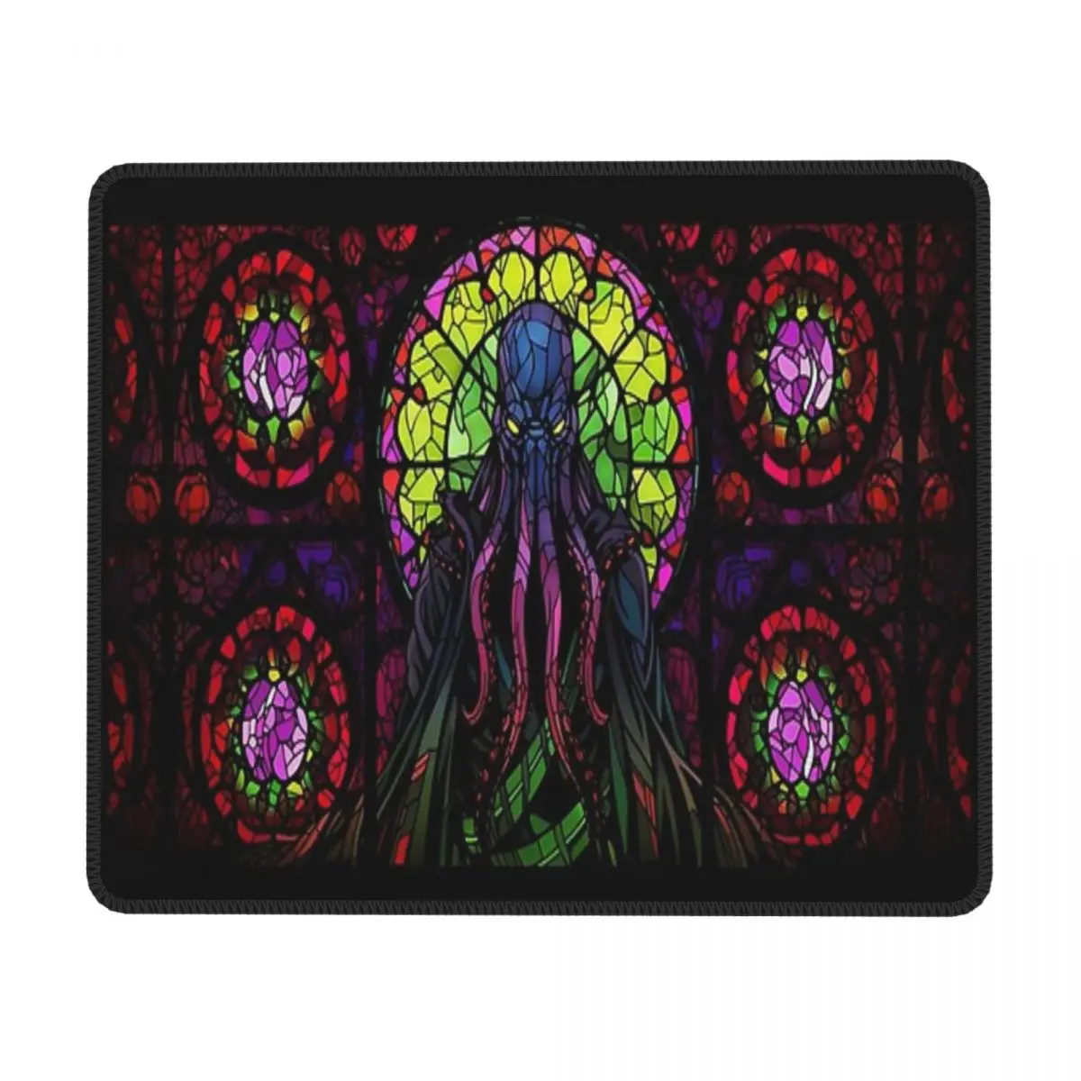 The Mindflayer Of Stained Glass Mouse Pad Computer Laptop Non-slip Keyboard Desk Mat Mousepad