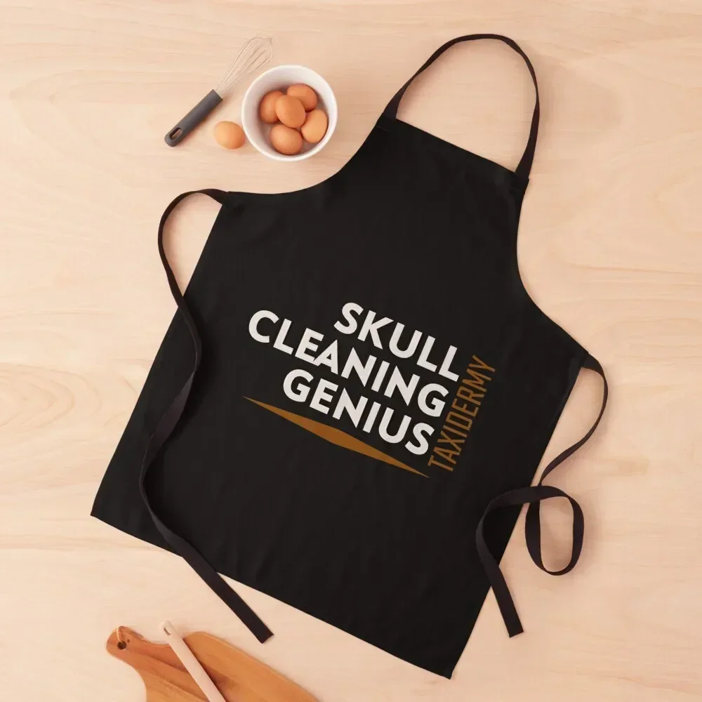 

Taxidermy - Skull Cleaning Genius Apron for home useful pieces kitchen utensil Kitchen New 2022 Year Apron