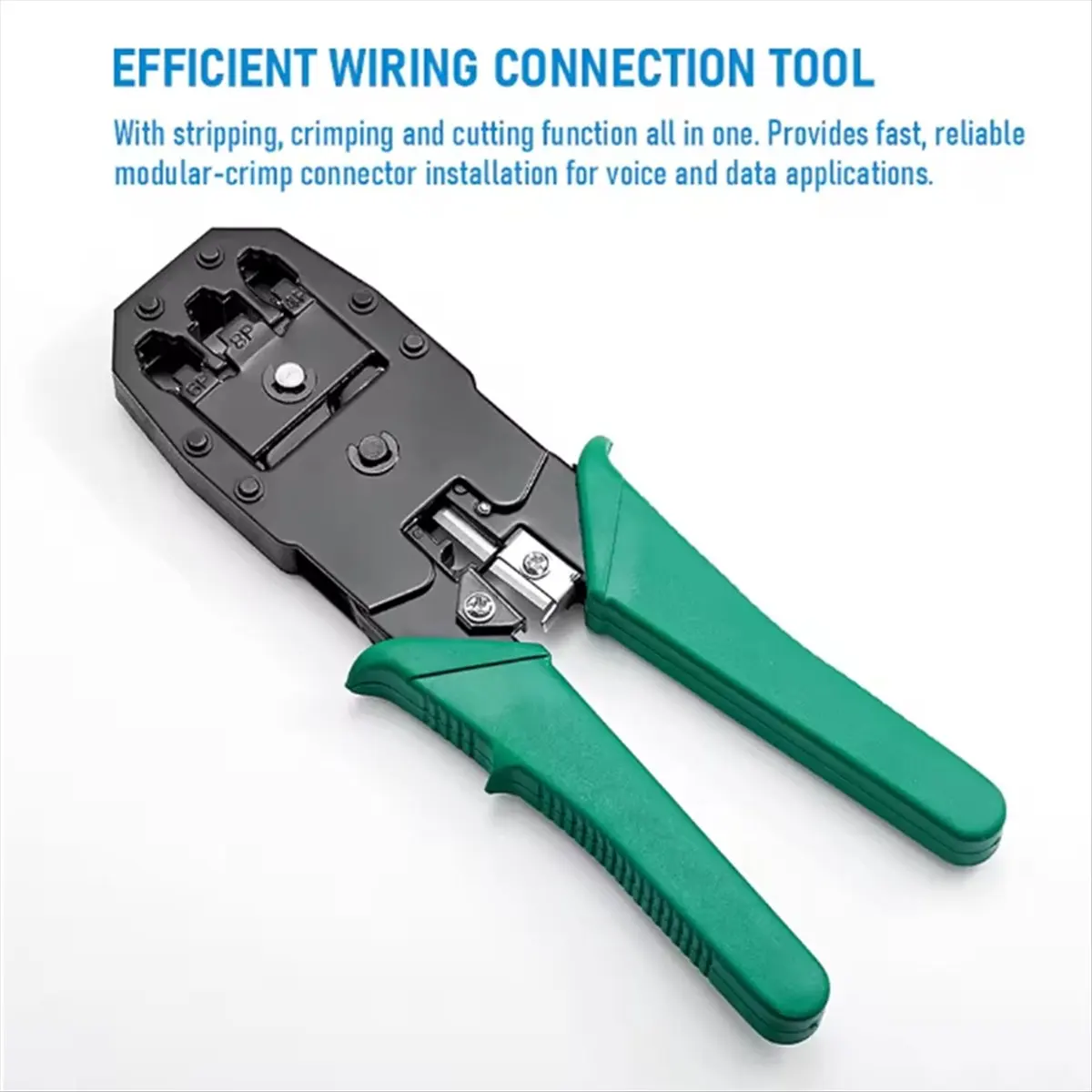 【Limited Offer】RJ45 Crimper RJ11 RJ45 Crimping Tool Ethernet Network LAN Cable Crimper Cutter Stripper Plier for 6P 8P RJ11 RJ12