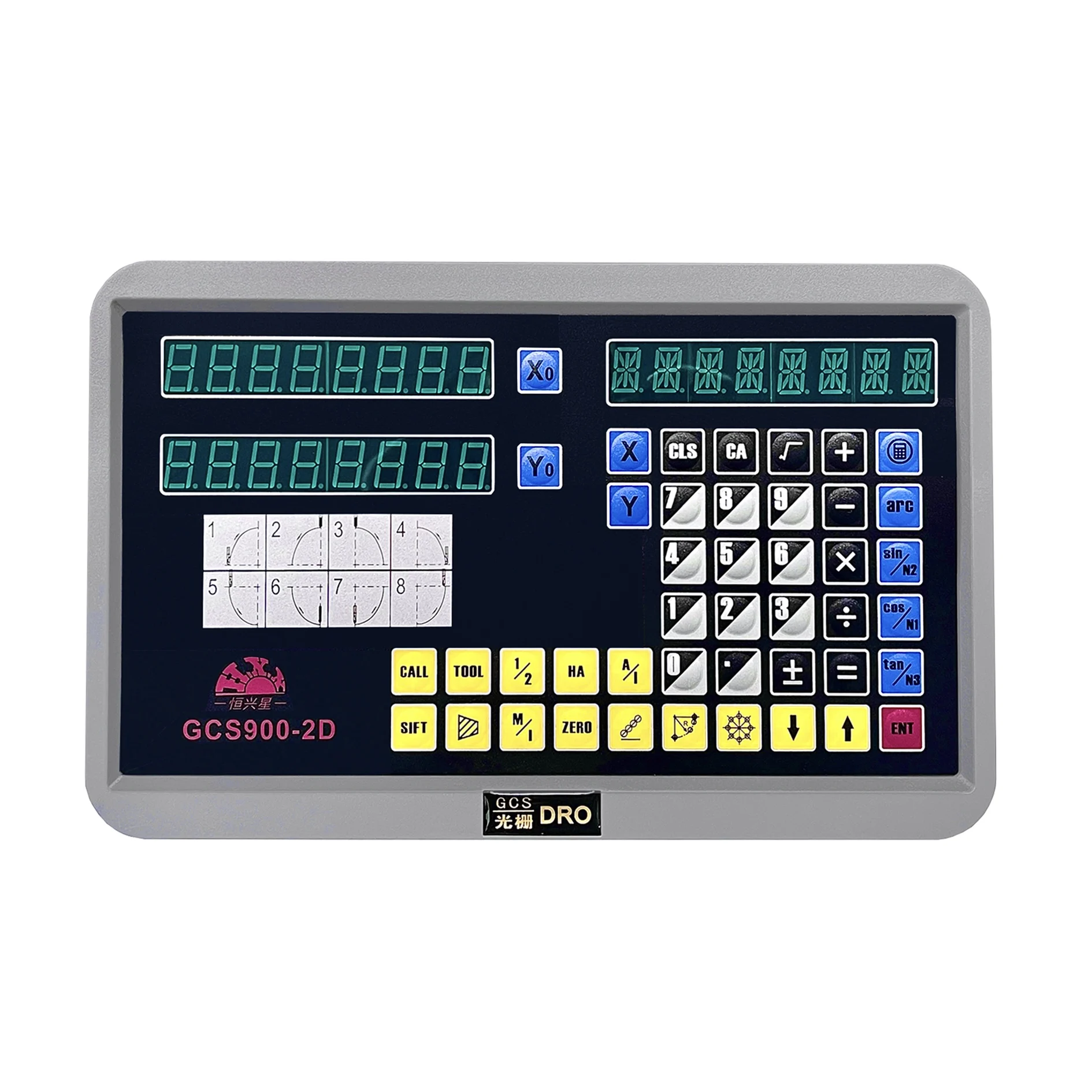 Imagem -03 - Hxx-dro Display de Readout Digital Ttl Fro Escala Linear Fresagem Torno Máquinas Cnc Boring Eixos Eixos Gcs9002d Gcs9003d