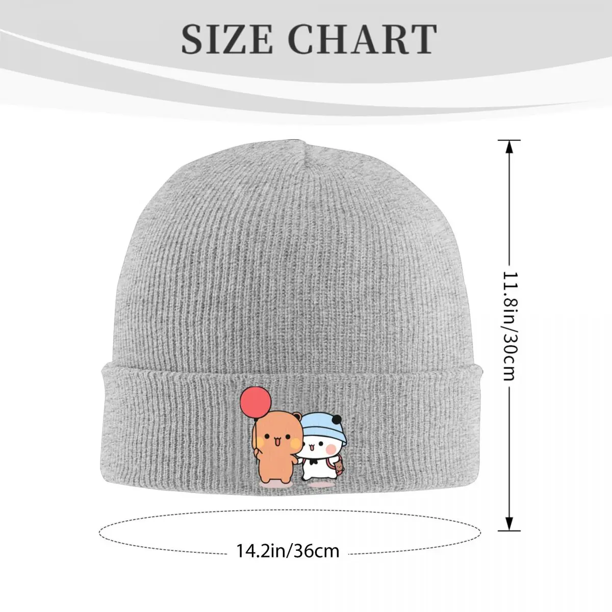 الدب والباندا Bubu Dudu بالون دافئ محبوك قبعة الشتاء متماسكة بونيه قبعة Skullies Beanies الهيب هوب قبعات للجنسين