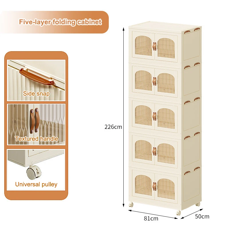 أثاث غرفة النوم لخزانة الملابس البلاستيكية على الطراز الأوروبي لتخزين الملابس بدون تركيب #5