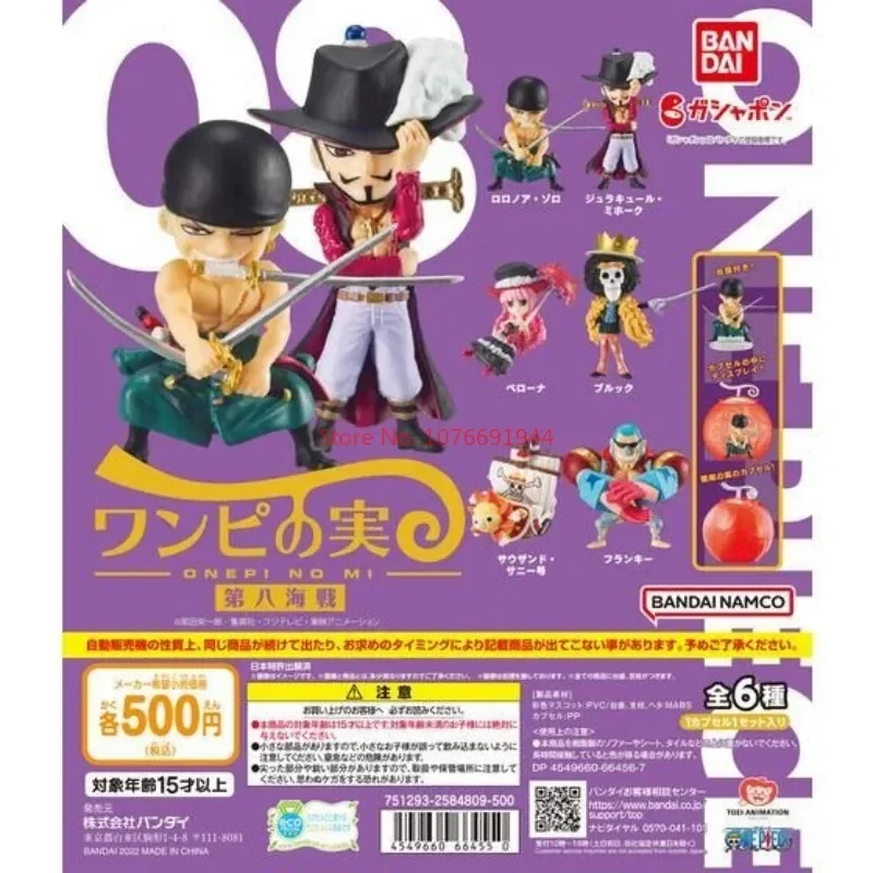 Bandai Original Gashapon One Piece Onepi No Mi 09 Nico Robin Rob Lucci Bon Clay Anime Action Figure Toy Gift For Friend Birthday