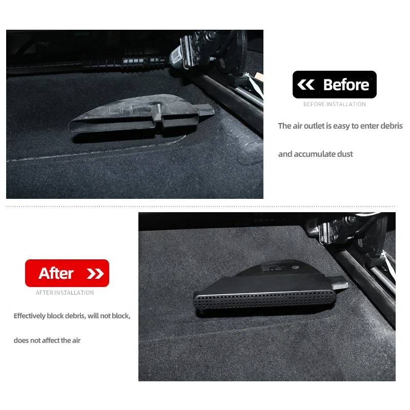 공기 배출구 마스크 개조 시트 에어컨 보호 커버 내부, 볼보 XC60 S90 XC90 V90CC V60CC S60 용